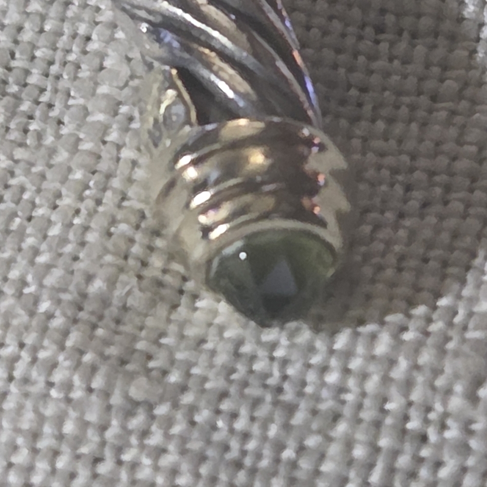 ***Host Pick***David Yurman Classic Cable 4mm Cuff Bracelet, Peridot, SS & 14k - Picture 6 of 12